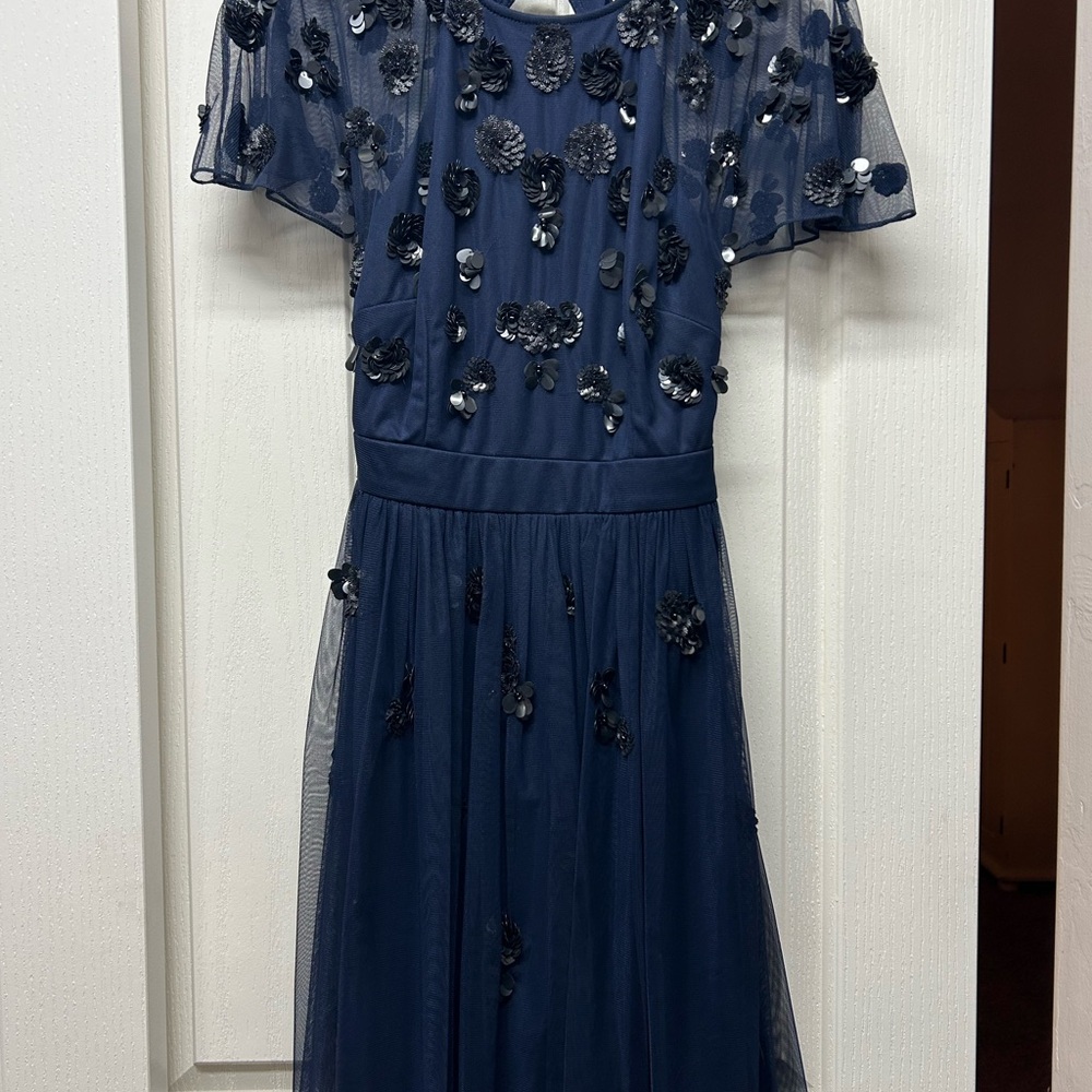 Gianni Bini Navy Sequin Dress - Picture 3 of 5